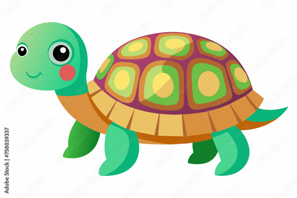 Obraz premium Cute tortile svg file