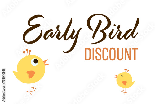 Early Bird Special discount sale event banner or poster.