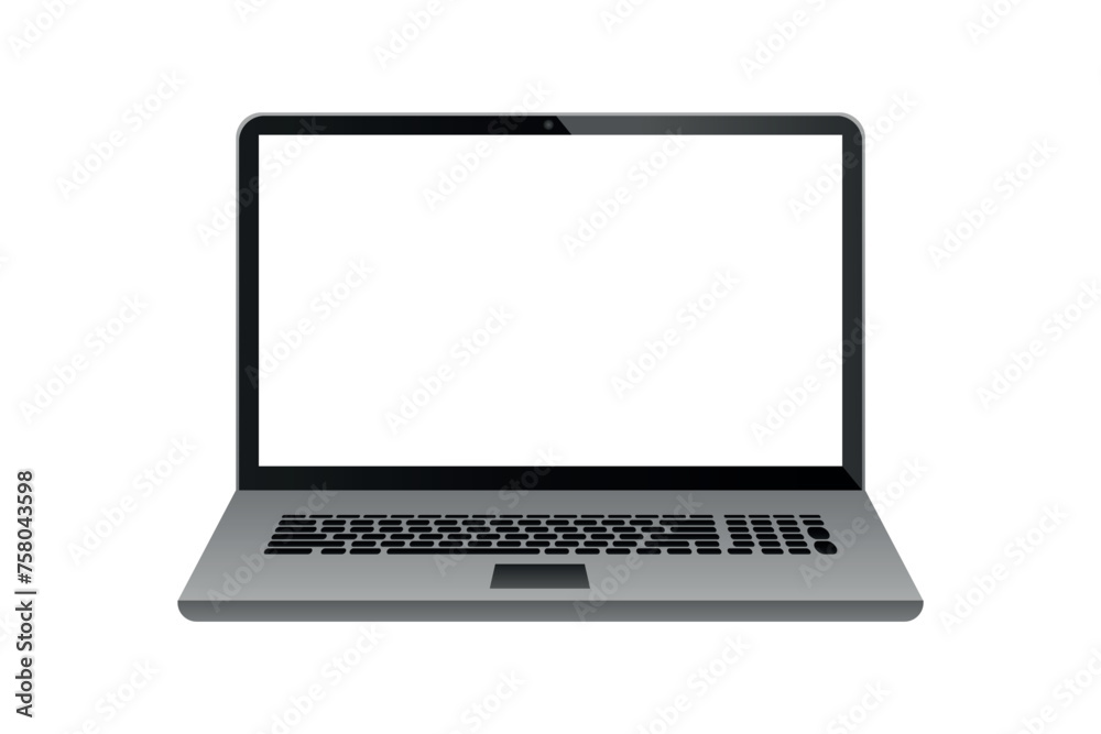 laptop isolated on white background.Laptop with blank white screen Vector. Flat icon illustration.Laptop front view.
laptop isolated on white background.Laptop with blank white screen Vector. Flat icon illustration.Laptop front view.
