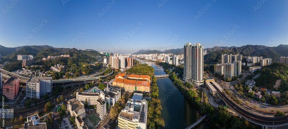 Obraz premium Sha Tin Cityscape