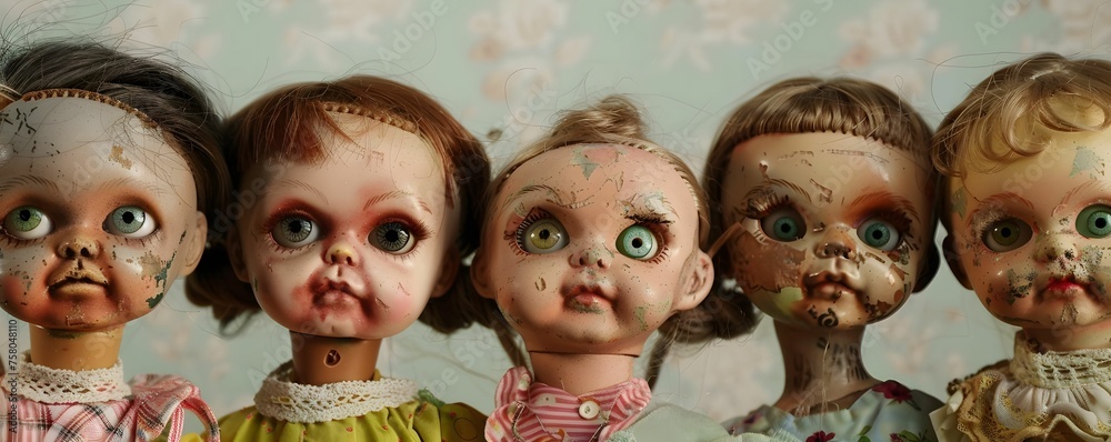 Creepy dolls coming to life