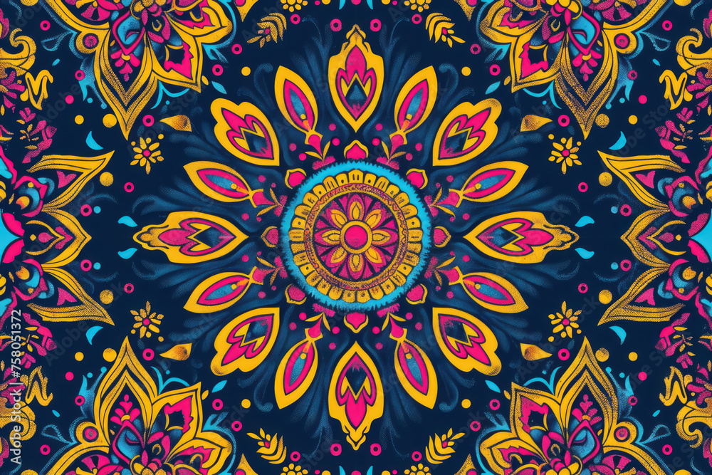 Boho Seamless Ibiza Style Pattern, Chic and casual ,seamless repeating pattern. Boho Seamless Ibiza Style Pattern, Chic and casual ,seamless repeating pattern.