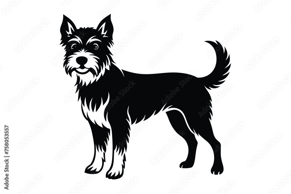 dog vector silhouette illustrator design 3.eps