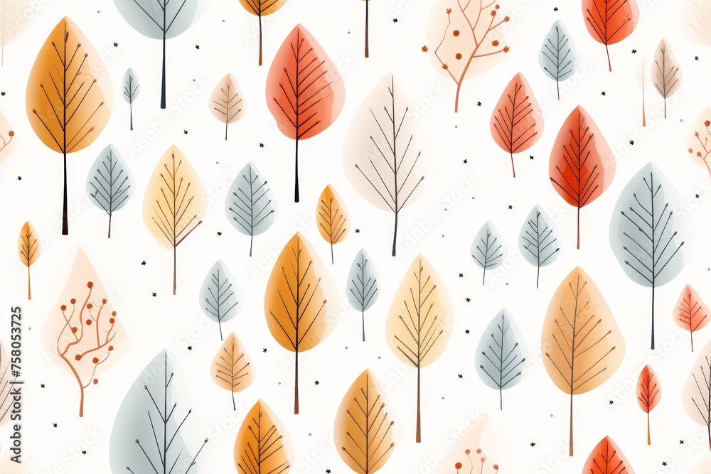 Autumn Seamless Pastel Pattern Autumn Seamless Pastel Pattern