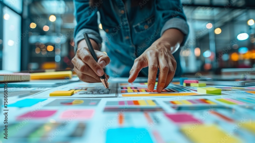 Fototapeta premium A strategic content marketing plan focusing on storytelling