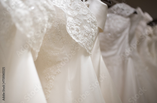 wedding dress on hangers © SK