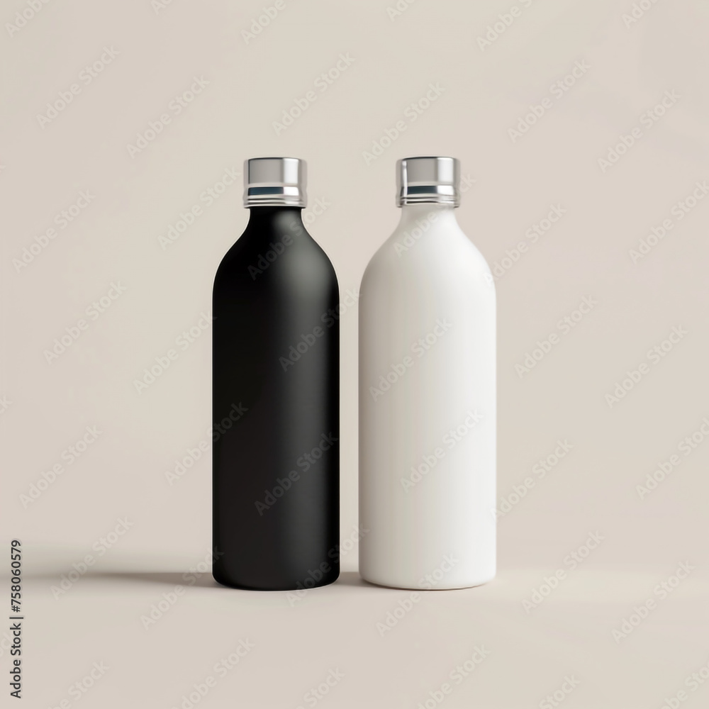 beautiful bottles for creating layouts, mockup beautiful bottles for creating layouts, mockup