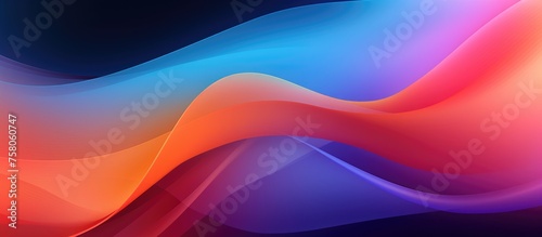 Abstract Waves Background. Futuristic Style Tech Theme for Phone Wallpapers. Colorful Art.