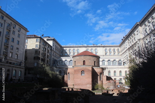 St. George Rotunda Church is the oldest building in Sofia. It is protected by UNESCO. Sofia Bulgaria