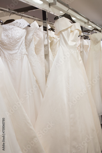 wedding dress on hangers © SK