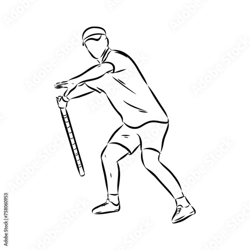 play skittles game Vector Template for poster of Sport competition or Tournament.