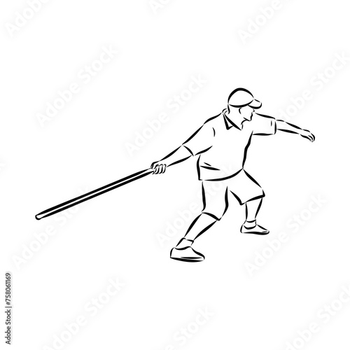play skittles game Vector Template for poster of Sport competition or Tournament.