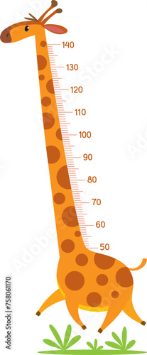 Giraffe meter wall or height chart or wall sticker