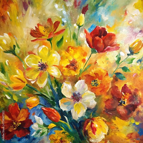 watercolor painting of flowers