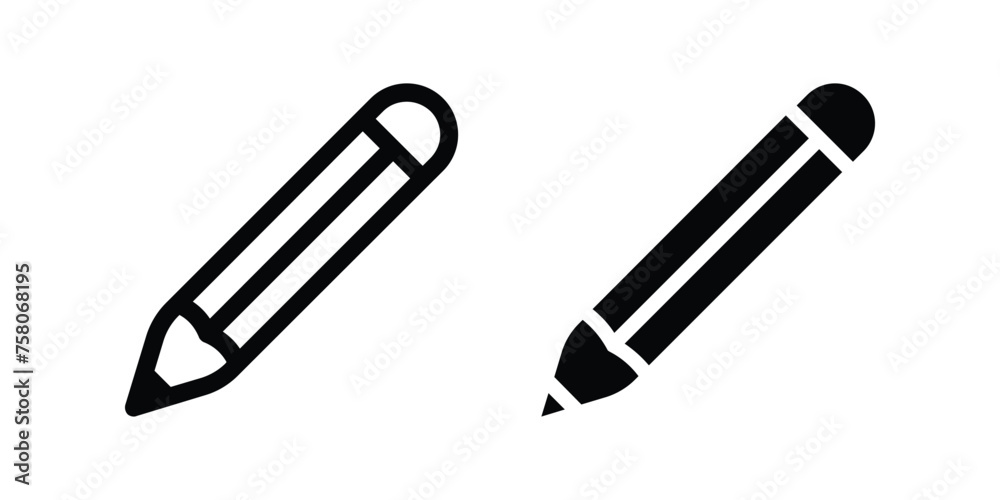 Pencil icon. flat illustration of vector icon Pencil icon. flat illustration of vector icon