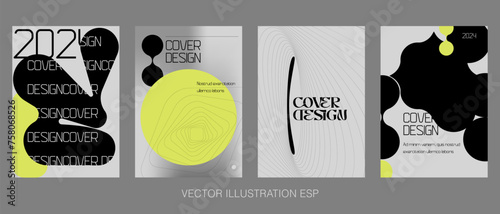 Posters with silhouette minimalistic basic figures, extraordinary graphic assets of geometrical shapes swiss style, Modern minimal monochrome print brutalist.