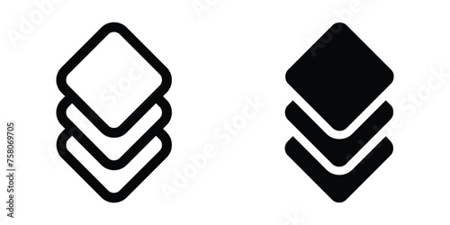 Layers icon. flat illustration of vector icon