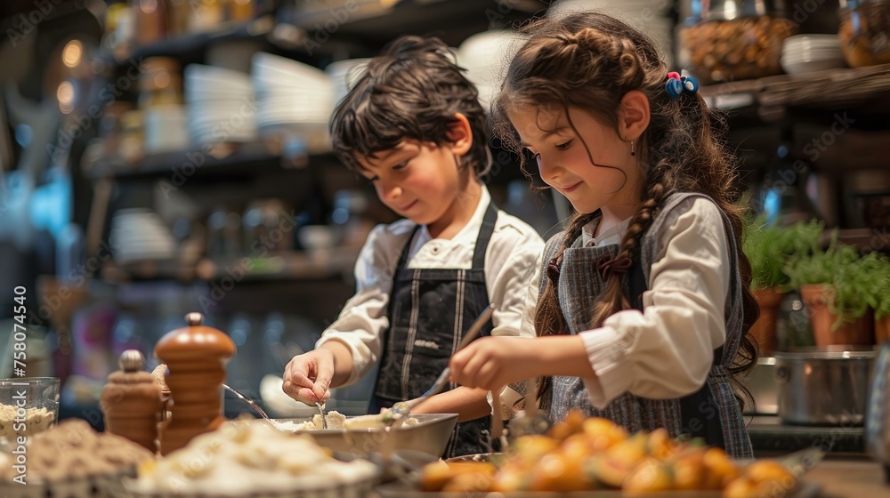 A cooking show where kids and magical creatures create dishes with enchanting flavors