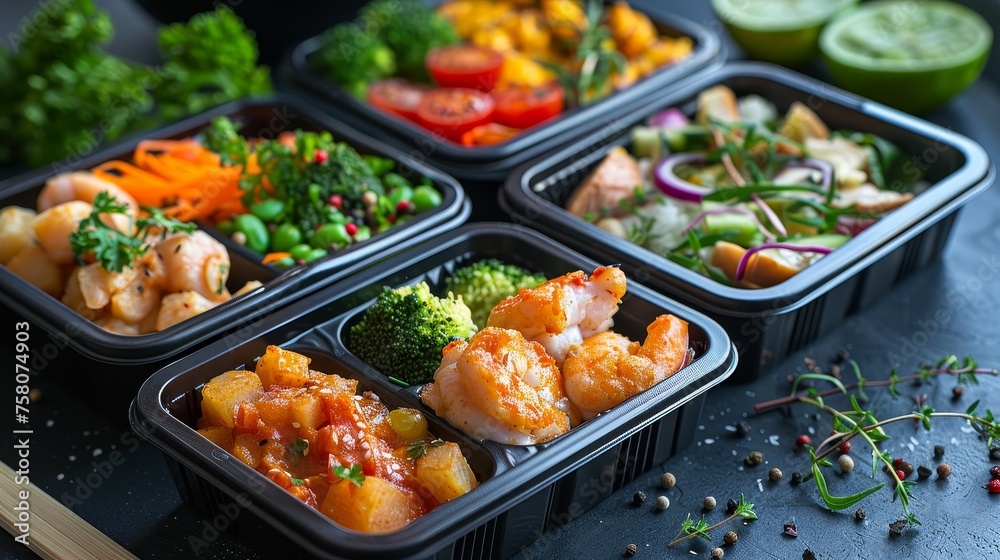 Healthy nutrition in lunch boxes