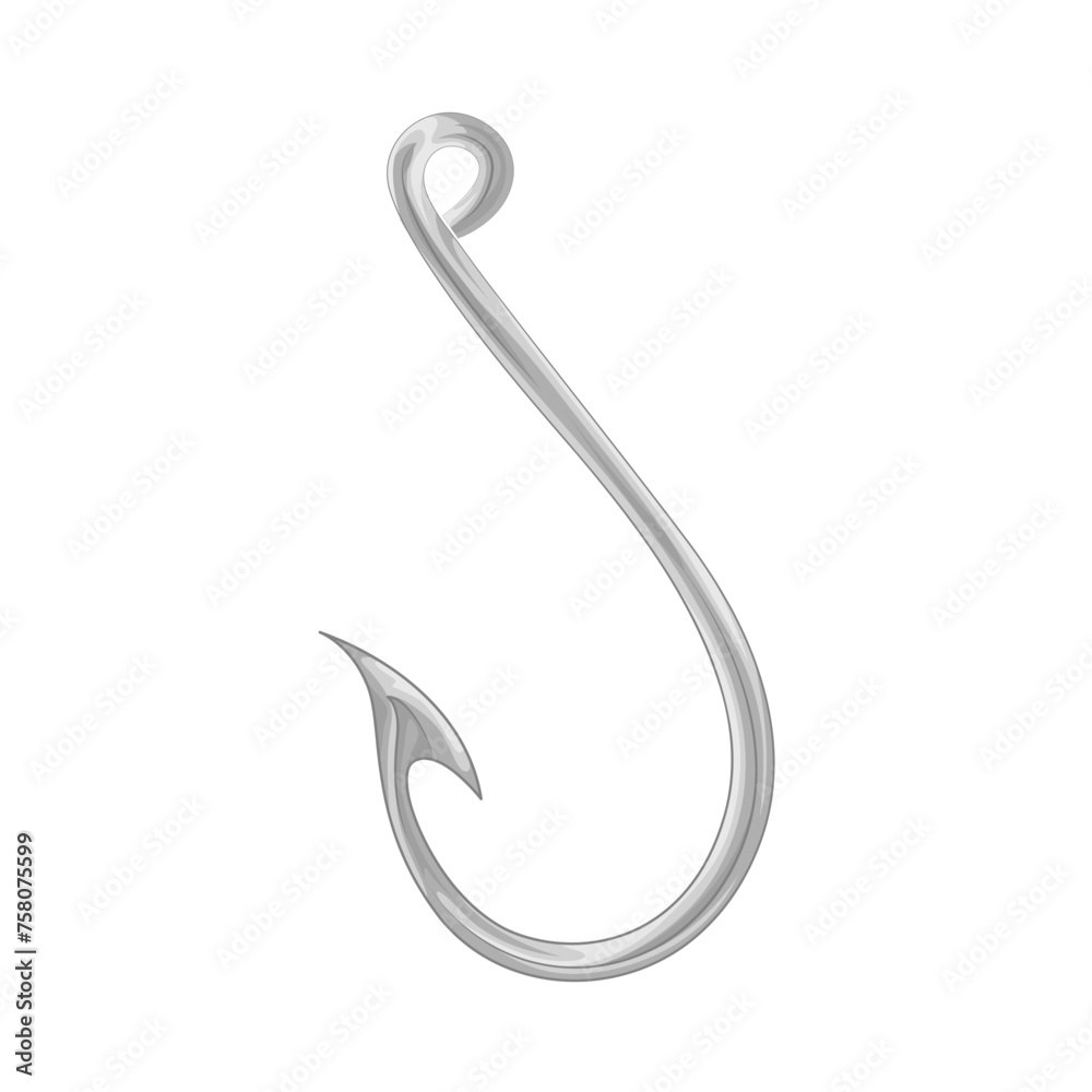 Illustration of fishing hook Illustration of fishing hook