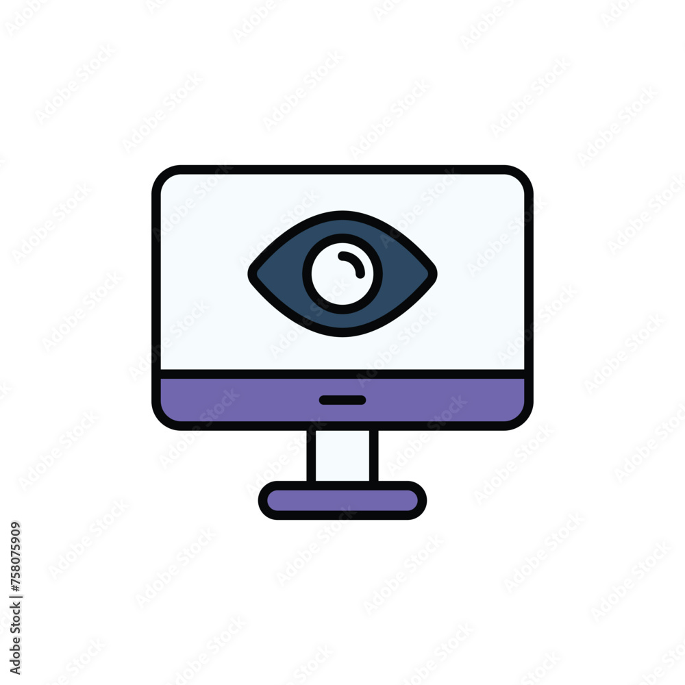 View icon design with white background stock illustration View icon design with white background stock illustration