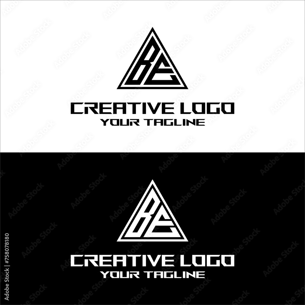 creative letter logo be desain vektor creative letter logo be desain vektor