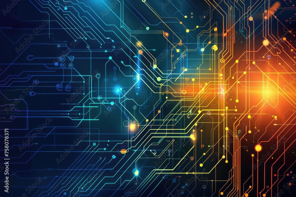 Abstract futuristic circuit board Abstract futuristic circuit board