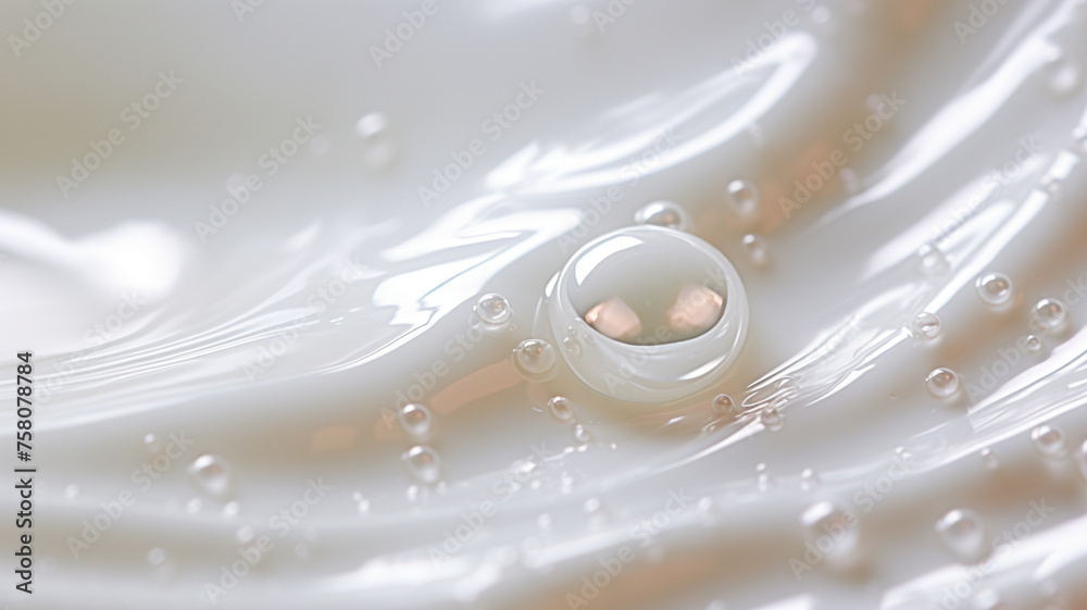  A close-up of delicate fingertips delicately scooping a pearl-sized amount of moisturizer, ready to be gently massaged into the skin for ultimate hydration - obrazy, fototapety, plakaty 