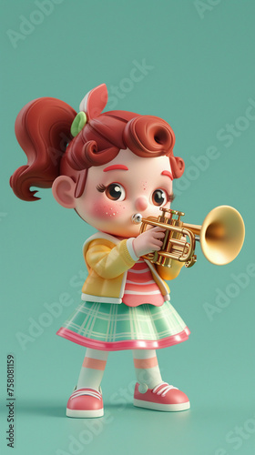 trumpet Akabeko © HoursStudio