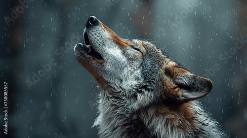 A wolf howls melodies that turn night into day in a forest where shadows fear to tread