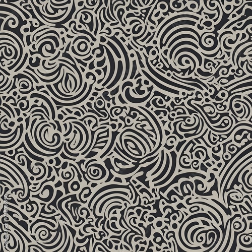 Groovy pattern in white and black lines