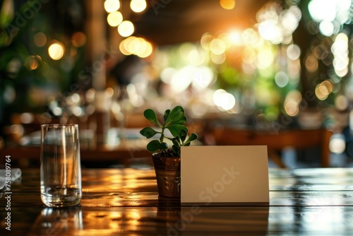 Take Your Dining Experience to the Next Level with a Stylish Table Tent Card Mockup Template