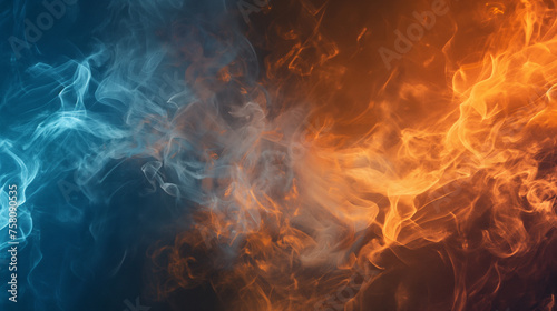Blue OrangeMysterious Evil: Ignite Ashes Floating in Swirling Smoke