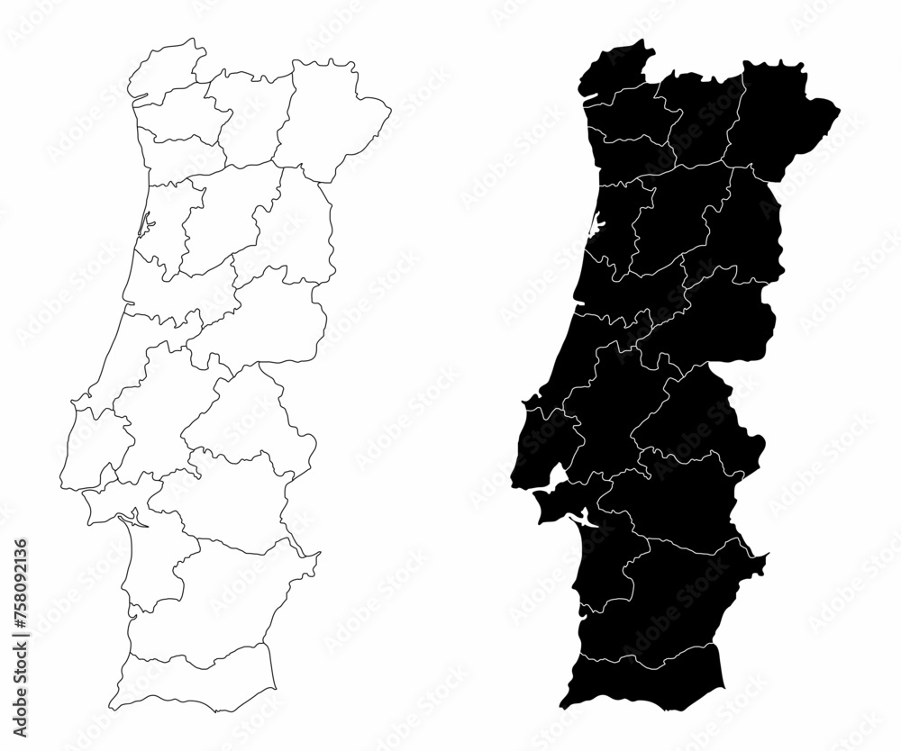 Portugal administrative maps