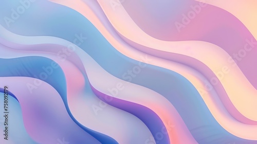 Flat background gradient, ,minimalist holographic background, smooth forms, shapeless 