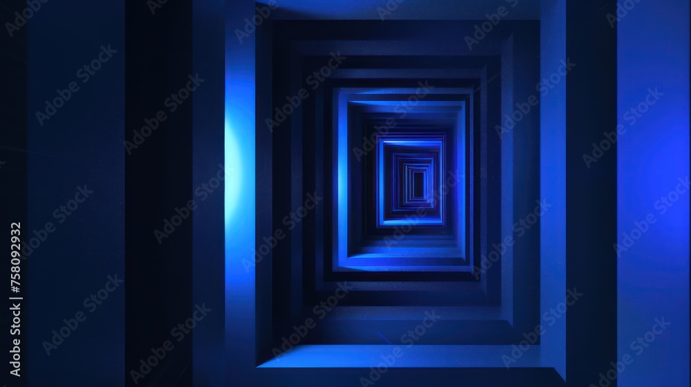 Gradient rectangle, dark blue, light blue 