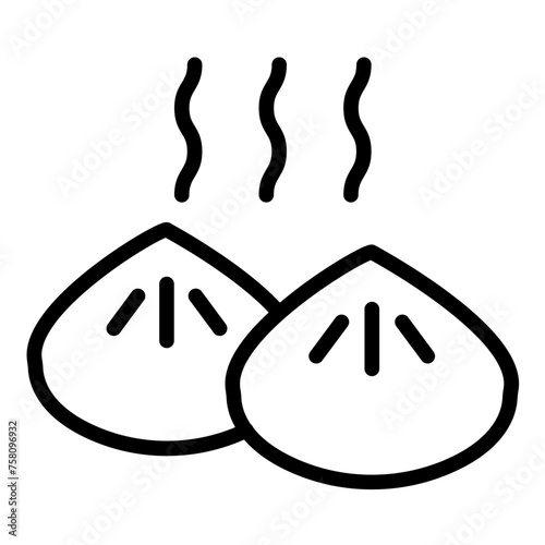 Vector Design Dumpling Icon Style