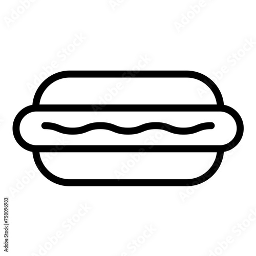 Vector Design Hot Dog Icon Style