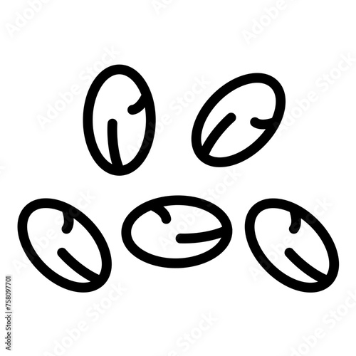 Vector Design Chia Seeds Icon Style