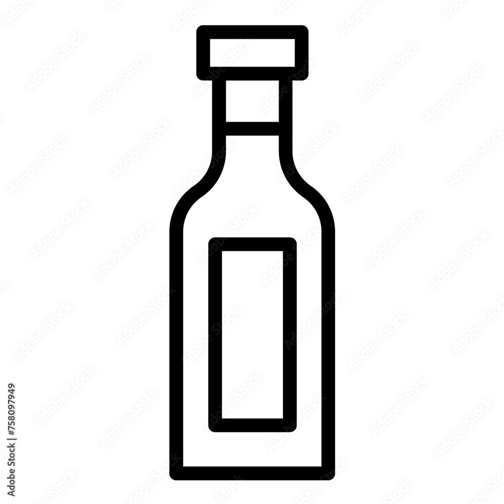 Vector Design Olive Oil Bottle Icon Style Vector Design Olive Oil Bottle Icon Style