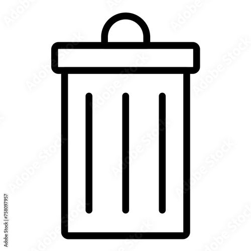 Vector Design Trash Can Icon Style