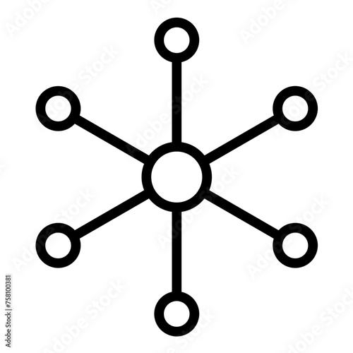 Canvas Print Vector Design Monomer Icon Style