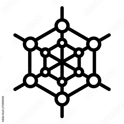 Vector Design Polymerization Icon Style