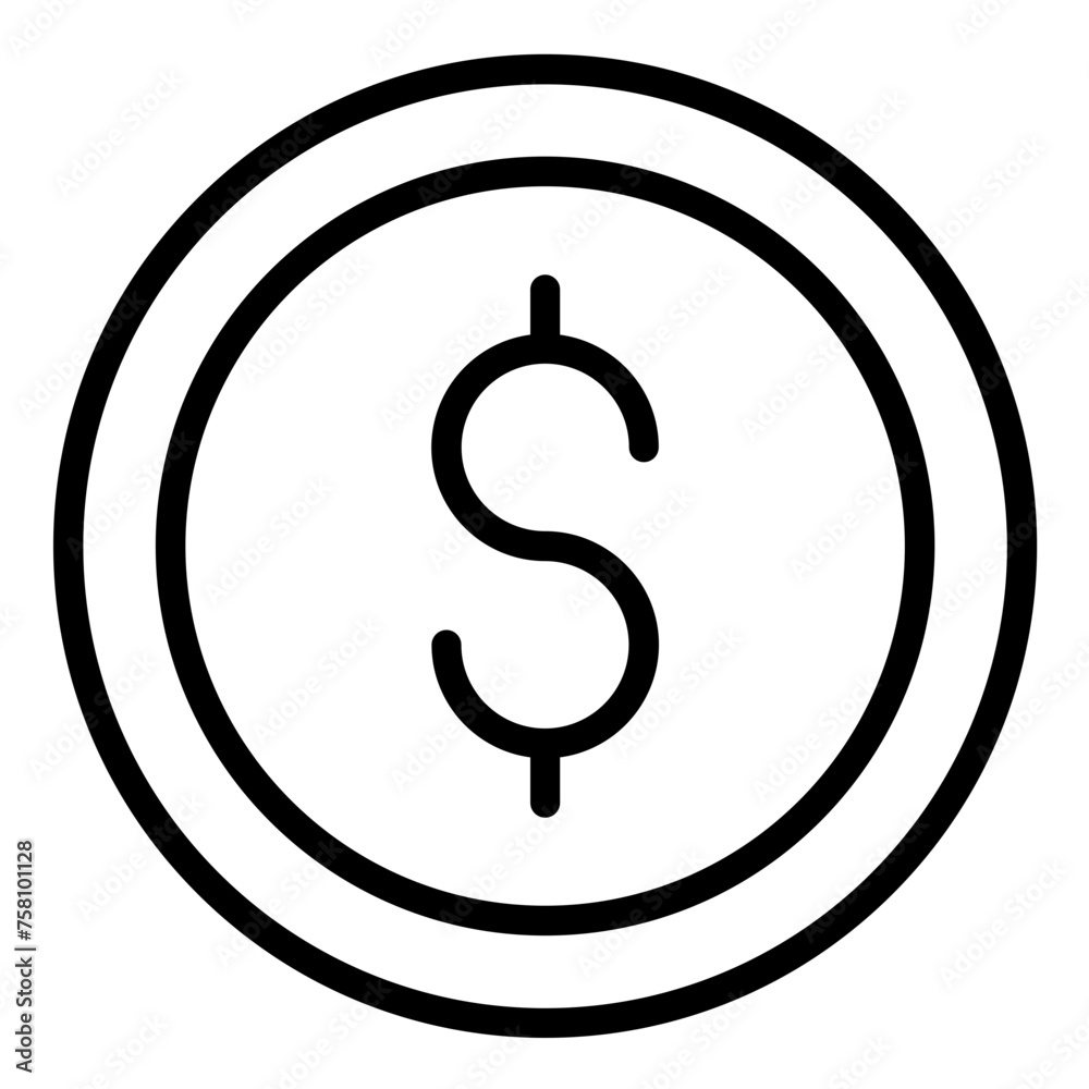 Vector Design Coin Icon Style Vector Design Coin Icon Style