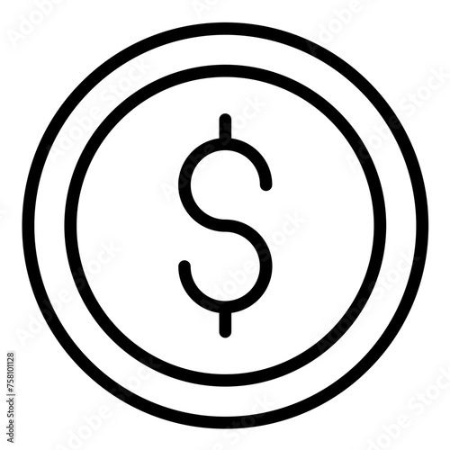 Vector Design Coin Icon Style