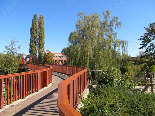 Cuadro en lienzo Brücke zur Dominsel in Brandenburg an der Havel