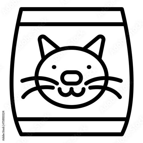 Vector Design Cat Litter Icon Style