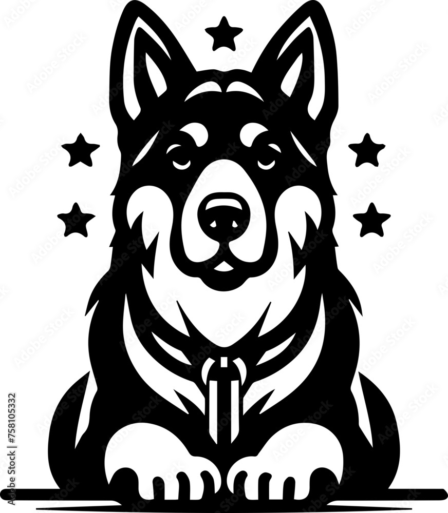 Fototapeta premium American Alsatian
