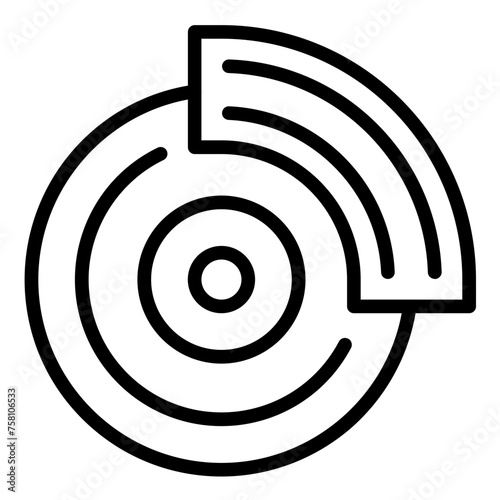 Vector Design Brake Line Icon Style