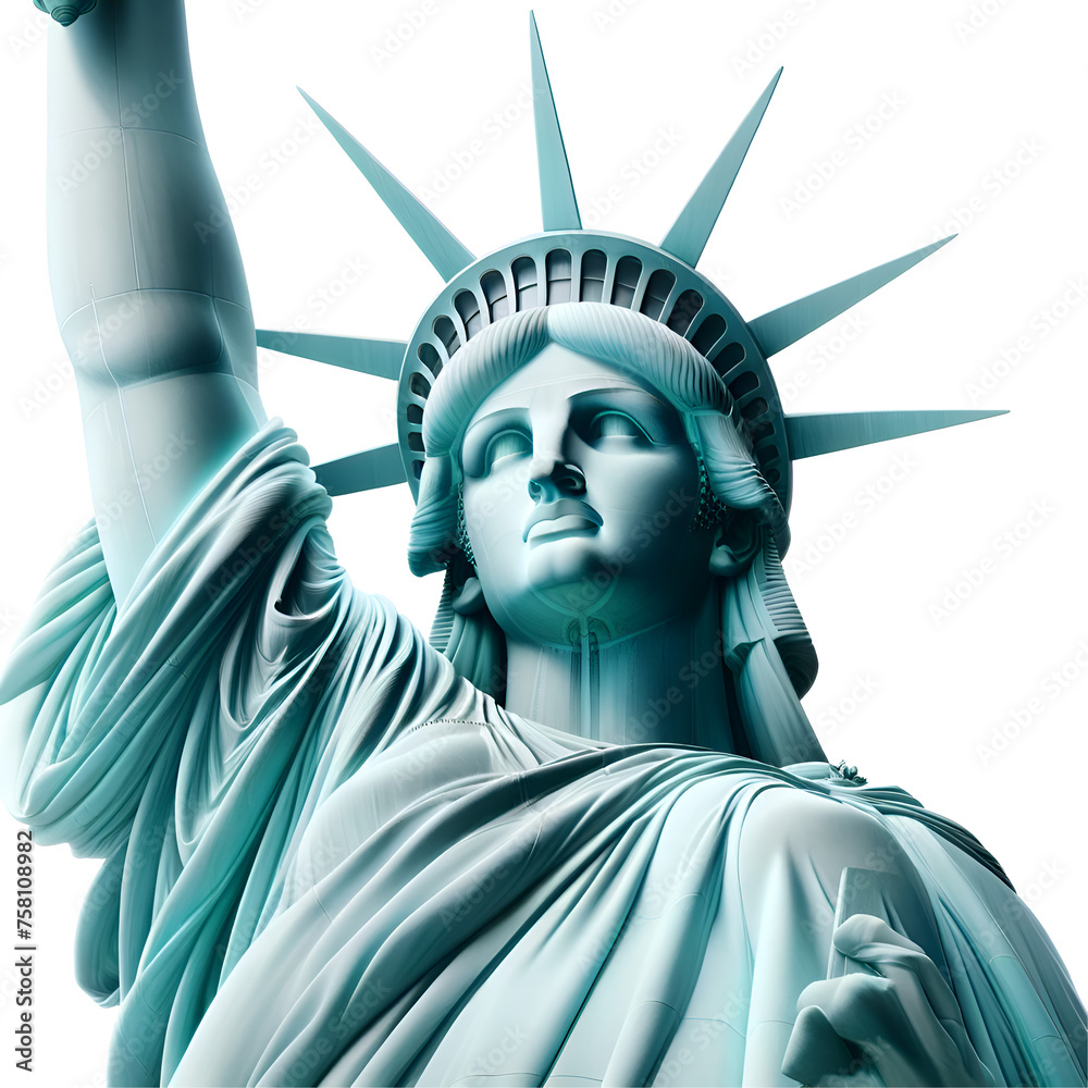 Obraz premium Realistic statue of liberty
